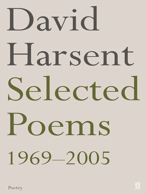cover image of Selected Poems David Harsent